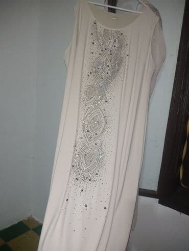 pončo za zimu: 8XL (EU 56), color - Beige, Cocktail, With the straps — 3