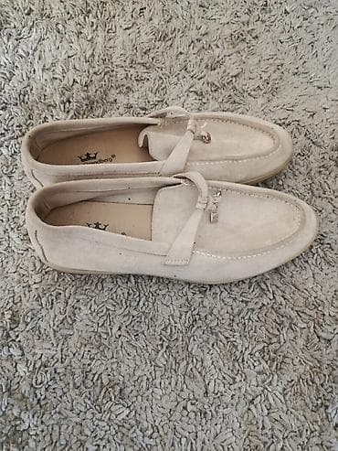 sandale emelie strandberg: Ženske mokasine Ennie Strandberg – bež/boja peska - Model: klasične — 4