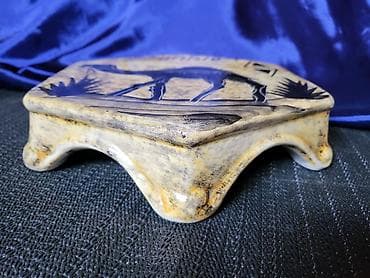 case za vodu metalac: Postolje Tunis,vintaz univetzalno,rucno oslikano,pa glazirano — 6