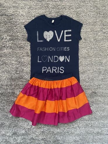 hello kitty h m: Set: T-shirt, Skirt, 110-116 — 1