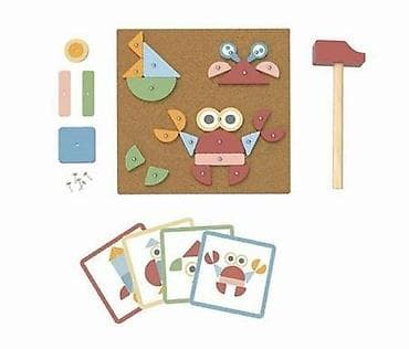Kreativne i edukativne igračke: Drvena igra sa čekićem – My Forest Friends (Tooky Toy) Opis: - — 1