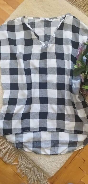 halteri h m: S (EU 36), M (EU 38), Viscose, Plaid, color - White — 3