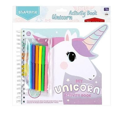 Kreativne i edukativne igračke: Bojanka sa flomasterima – Unicorn Uđi u svet čarolije i boja s ovom — 1