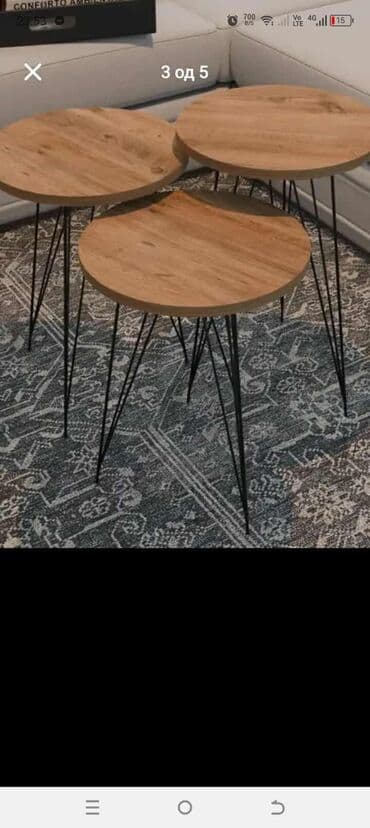 Dressers: ✨ Set Stočića “Gold” 3/1 Cena: 6500 RSD Unesite luksuznu notu u vaš — 1