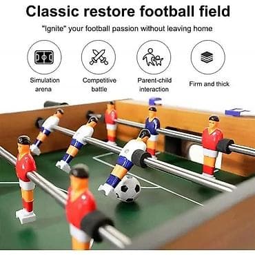 activity igra cena: Stoni fudbal (foosball) – drveni kabinet sa stabilnim metalnim nogama — 3