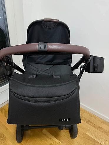 beba paun: Kolica za bebe – 2 u 1 (ram + korpa za novorođenče) - Elegantna crna — 5