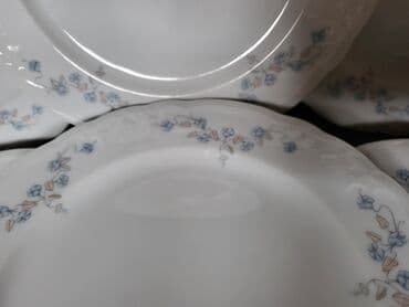 swarovski kristali cena: Tanjiri 1949-1954g.Seltnann Weiden Nemacka. Desertni bez — 4