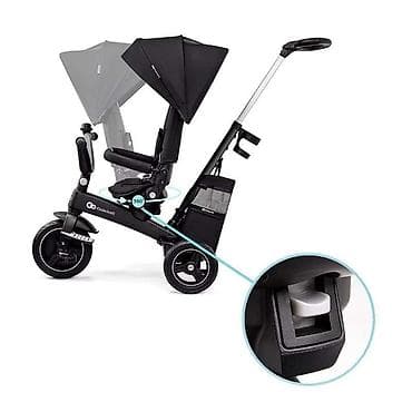 deciji tricikli guralice: KINDERKRAFT TRICIKL EASY TWIST 2U1 – BLACK Šifra proizvoda — 3
