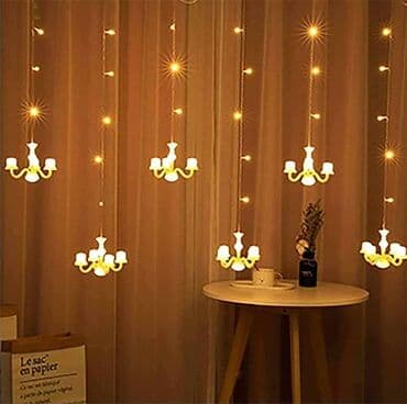 novogodišnje pahuljice: *1900din LED Zvezdana zavesa 3m *2000din Savršena LED zavesa/svecnjaci — 5