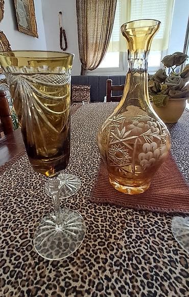 tupperware panorama set: Kristalni set za posluživanje vina – karafa i 5 čaša - Materijal — 4