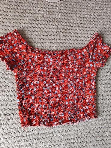 farke e: Set ženskih topova i kardigan - Top 1: bež crop top sa dugim rukavima — 5