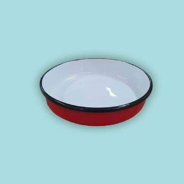 tepsija: Emajlirana Crvena Tepsija Cena 1600 dinara+Ptt 350 dinara. Kvalitetna — 1