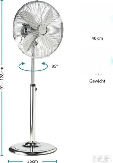 rovus ventilator: *** AKCIJA *** 1277 Stubni ventilator 16" 45W Prečnik ventilatora 40cm — 11