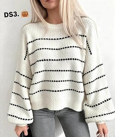 mona torbuca: Ženski pleteni džemper – model S218# (DS3) - Kroj: komotan, sa — 3