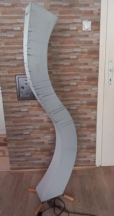 coccolino perle: Podna lampa visine 154cm,metalna konstrukcija,2 lampe,drveni — 1