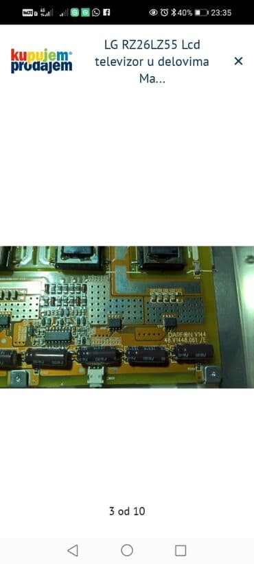 TV i video: LG RZ26LZ55 – LCD televizor za delove LG 37G2000 U delovima — 3