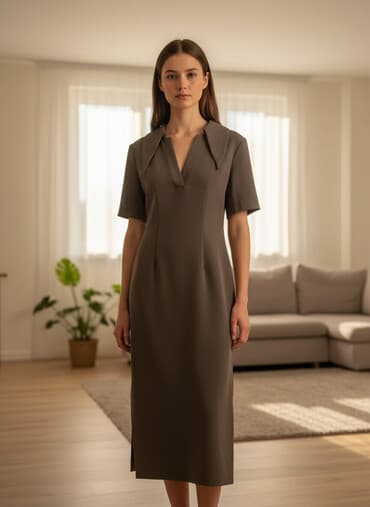 mona kajis: Mona XS, color - Khaki, Short sleeves — 1