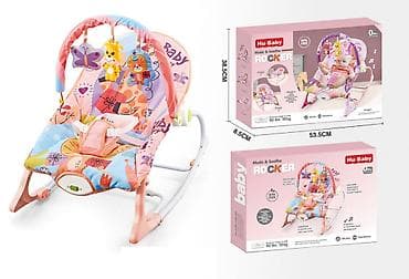 naddušeci forma ideale: Muzička ležaljka za bebe Hu-Baby Rocker – roze Opis: - Udobna — 1
