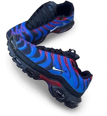 Nike Air Max Plus (TN) patike – plavo/crveni “flames” dizajn - Model