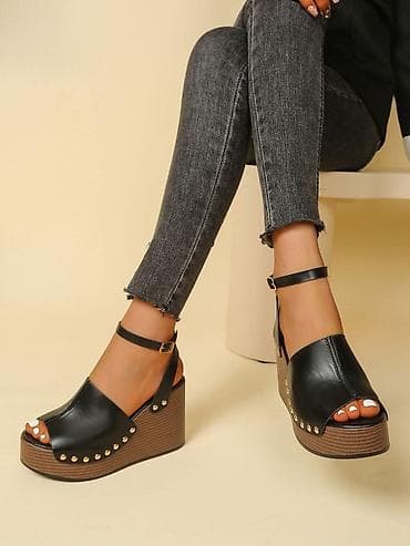 women's secret neseser: Ženske platforme sandale sa kaišem oko članka Velicine od 37 do 41 - — 6