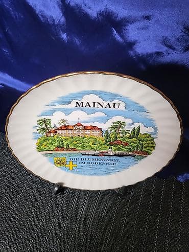 cediljka za caj: Tanjir za zid Klajber porcelan Bavarija rucni rad sa 22- om pozlatom — 6