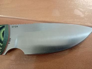 ski odela za decu: Fiksni nož - Oštrica: široka drop-point forma sa sekundarnim usekom — 6