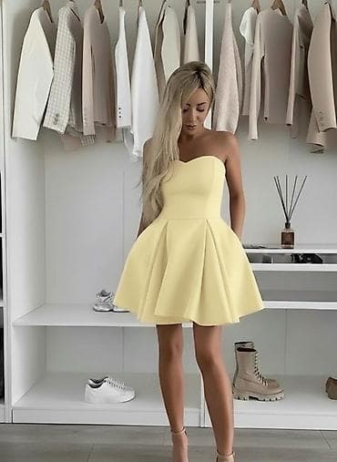 sako s: 🔥Koktel haljina bez bretela – raskošna mini silueta sa punim kružnim — 6