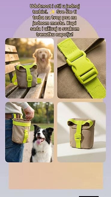 pilići na prodaju: Torbica za šetnju sa psom – udobnost i stil u jednom. - Praktična — 1