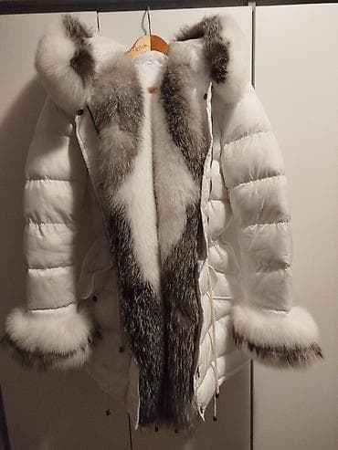 Zenska jakna parka sa prirodnim krznom koje se skida
