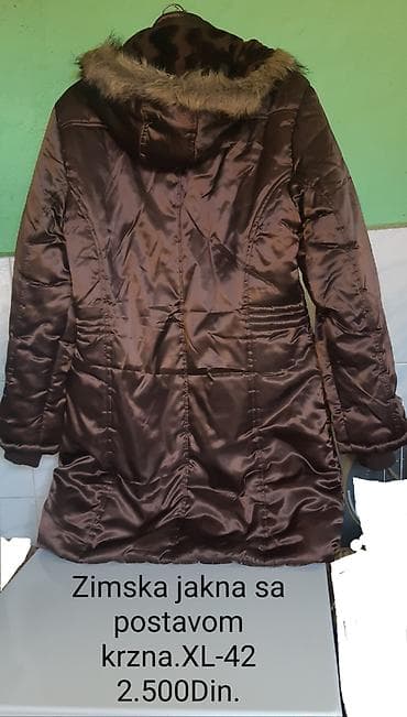 velicina 6 obuca: Zimska jakna sa postavom od krzna. - Model: duža, strukirana jakna sa — 3