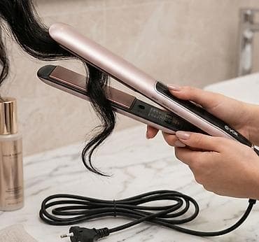 huarache bele: Vok keramička presa za kosu sa digitalnim displejem - Elegantan — 1