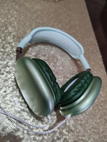 **Bežične over-ear slušalice – zelena boja** Elegantne bežične