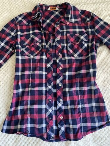 c a tunike: S (EU 36), Plaid, color - Purple — 2