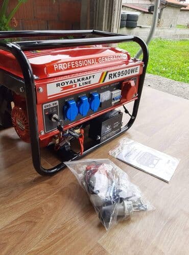 sklopka za agregat: Agregat za struju "ROYAL KRAFT" PROFESIONAL Benzinac 6L-12H 9.5kw 3 — 4