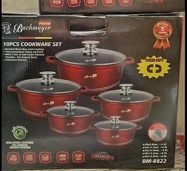 Bachajmer set šerpi 10 pcs Dimenzije 20x9cm - 2.4l 24x11.5cm - 4.5l na lalafo.rs Bachajmer set šerpi 10 pcs Dimenzije 20x9cm - 2.4l 24x11.5cm - 4.5l