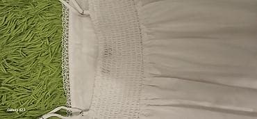 Men's Clothing: Bela letnja haljina na bretele – Zara, veličina S (EU S / USA S / MEX — 5