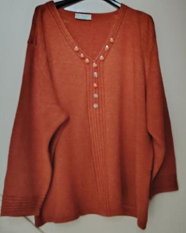 bluza bershka s: Ženska bluza/džemper tunika u toploj terakota (rđasto‑narandžastoj) — 1