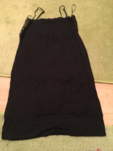 h: M (EU 38), L (EU 40), color - Black, Cocktail, With the straps — 3