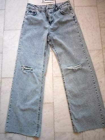 pull and bear farmerke: Jeans, color - Light blue — 2