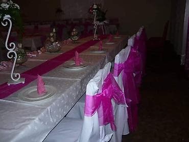 Usluge: Prodajem 300 komada elegantne bele navlake za stolice.
Tel — 5