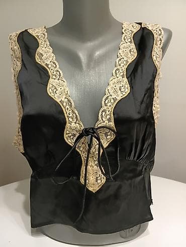 Ženska satenska bluza/top bez rukava - Materijal: glatki satenski
