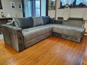 Kreveti: Ugaona garnitura MARSEJ - Dimenzije: 250 x 160 cm - Moderni L oblik — 7