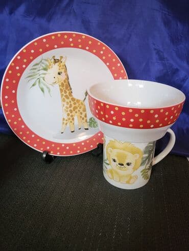 solje za caj: Set nov,deciji nemacki,najfiniji kostani kineski porcelan. Set za — 5
