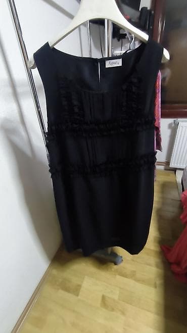 haljine bez rukava: Elegantne crne haljine – 2 komada 1) DKNY bez rukava - V-izrez napred — 4