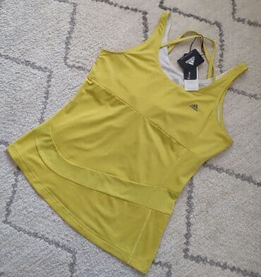 crop top c a: L (EU 40), Polyester, color - Yellow — 2