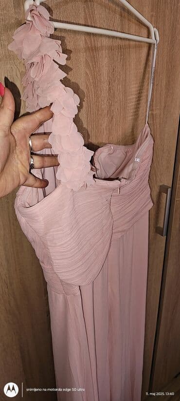 svecane pantalone i tunike: XL (EU 42), color - Pink, Evening, With the straps — 4