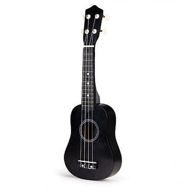 Kreativne i edukativne igračke: Ukulele gitara za decu – 4 žice, crna Šifra proizvoda: MF019D — 2
