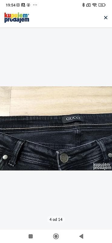 odeća za punije muškarce: Farmerke, Gucci, bоја - Crna — 4