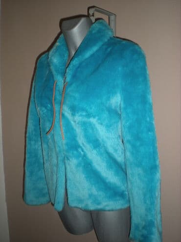 haljine secene ispod grudi: S (EU 36), With lining, Faux fur, color - Light blue — 4
