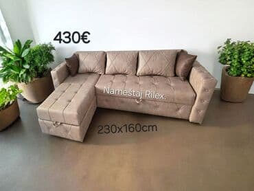 Ugaona garnitura – Nameštaj Rilex - Dimenzije: 230 x 160 cm - Cena — 10